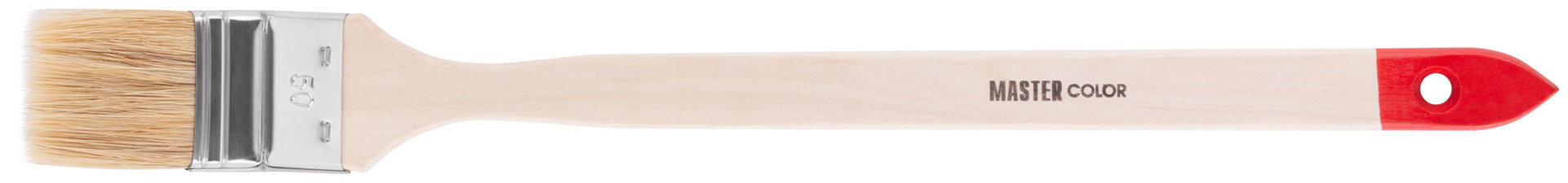 Кисть радиаторная, толщ. 12 мм, натур. щетина, нерж. обжим, дерев. ручка, ширина 50 мм (30-0303)