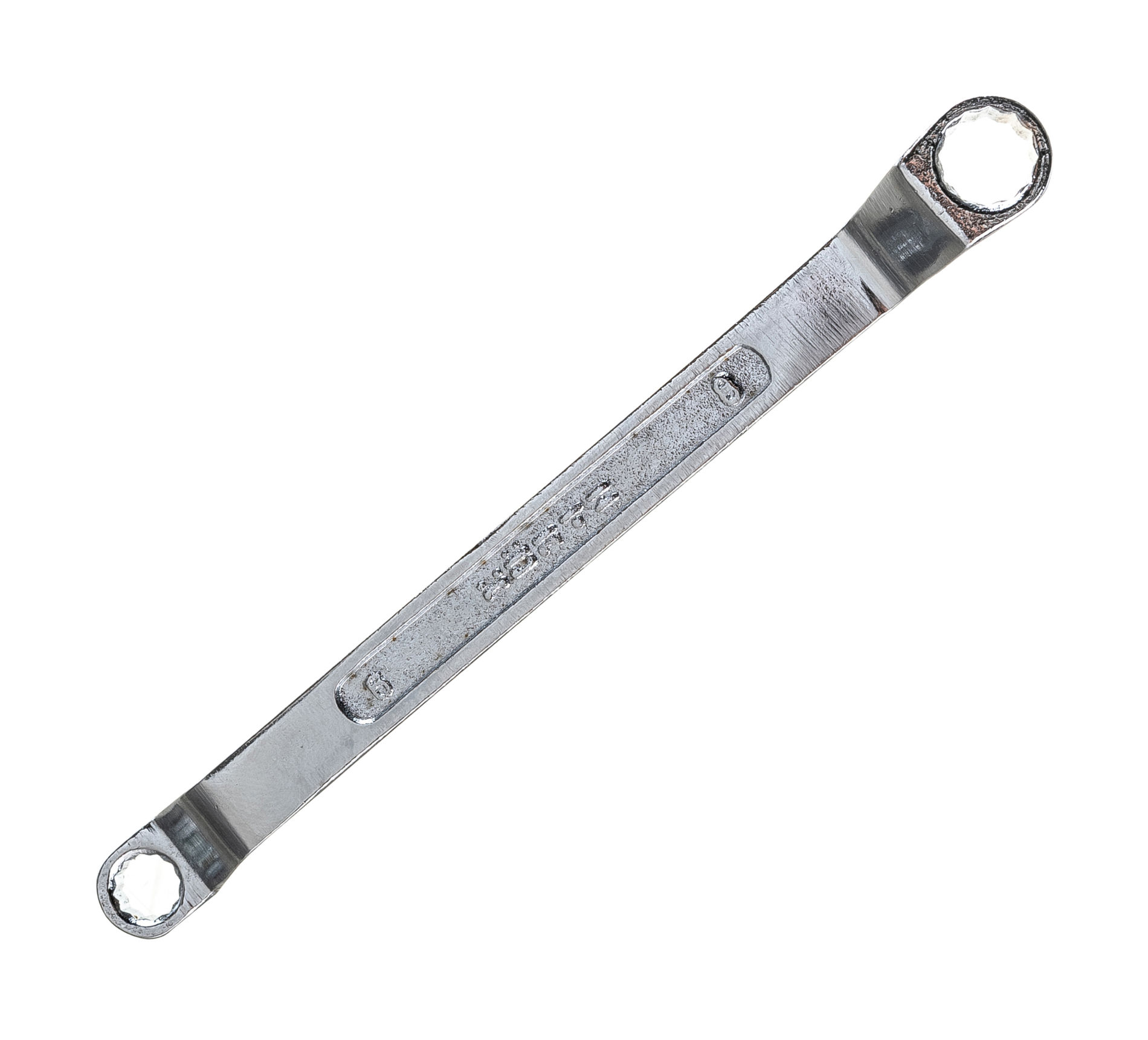 Ключ гаечный накидной двусторонний 6х8 мм хромирование HORTZ