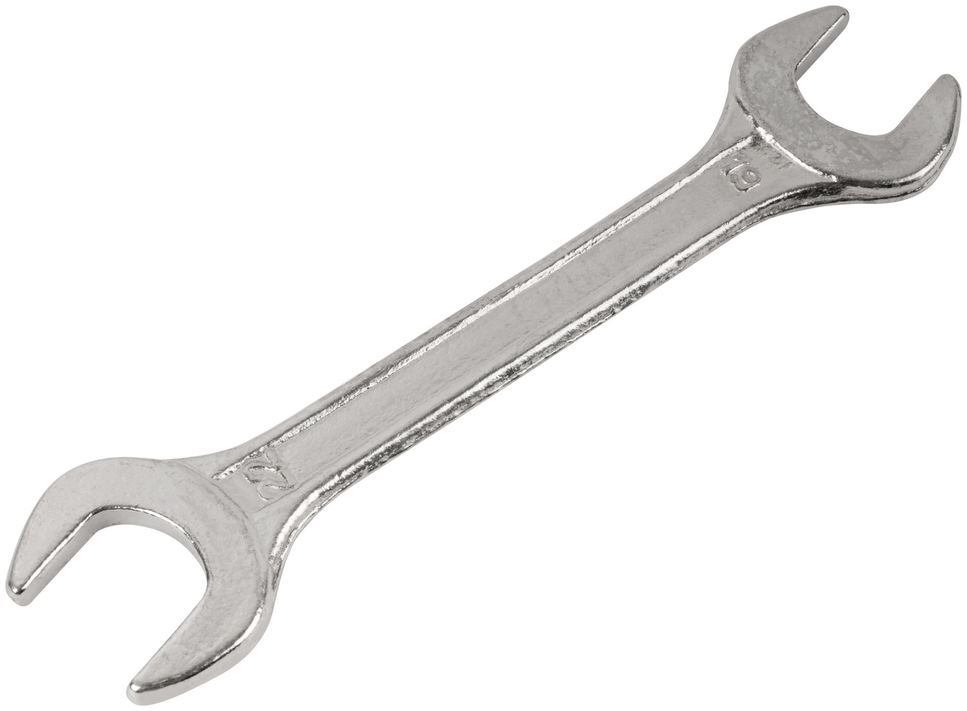 Ключ рожковый, хромированное покрытие 19х22 мм (63511)