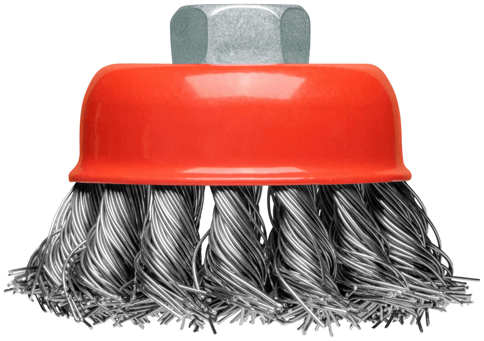 Корщетка-чашка, гайка М14, стальная витая проволока 65 мм, блистер (39096)