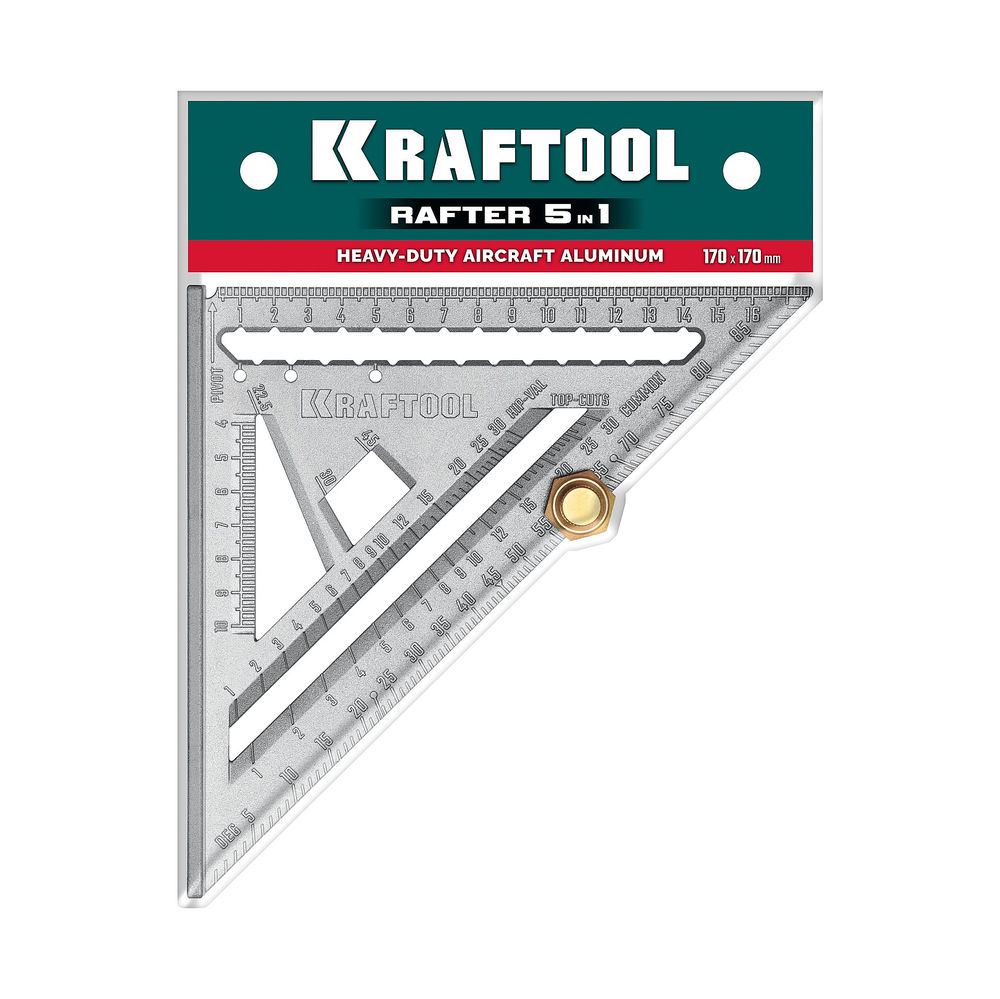 Высокоточный кровельный угольник 170 мм, 5-в-1 KRAFTOOL 3441-17