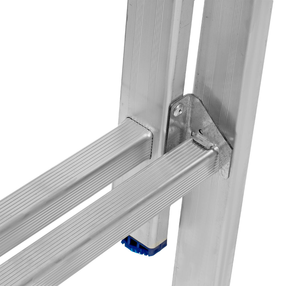 Лестница, 2 х 9 ступеней, алюминиевая, двухсекционная, Сибртех (97909)