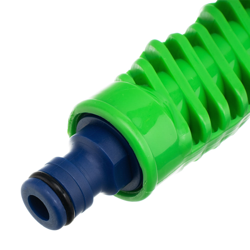 Набор поливочный, растягивающийся шланг 15 м, 7 режимов пистолет, соединитель, адаптер Сибртех (67544)