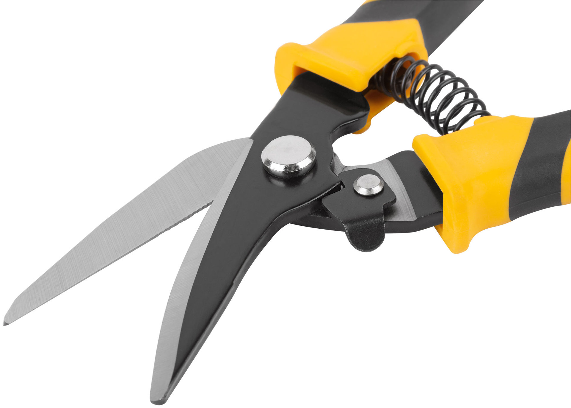 Ножницы по металлу, усиленная пружина, левые 225 мм (41440)