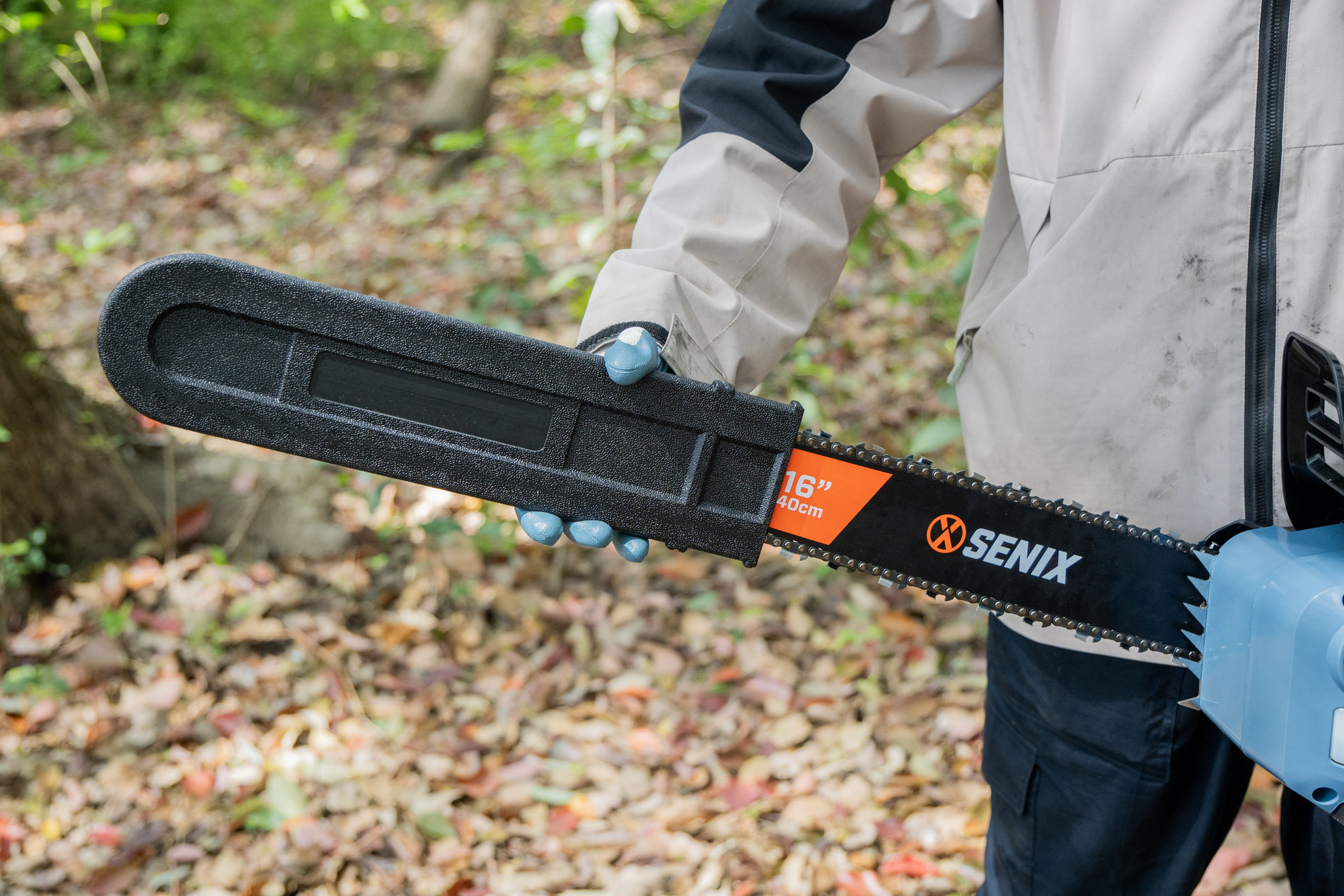 Пила цепная, бесщ.мотор, 40 см (16). В комплекте: 1 батарея 10.0Ач, ЗУ X8 84В