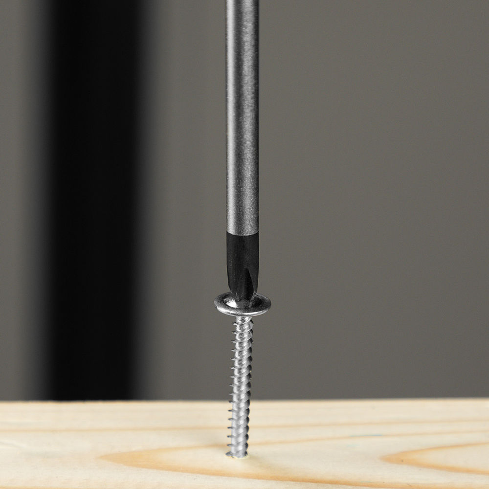 Отвертка, PH2х100 мм, S2, 3к рукоятка Denzel (121787)