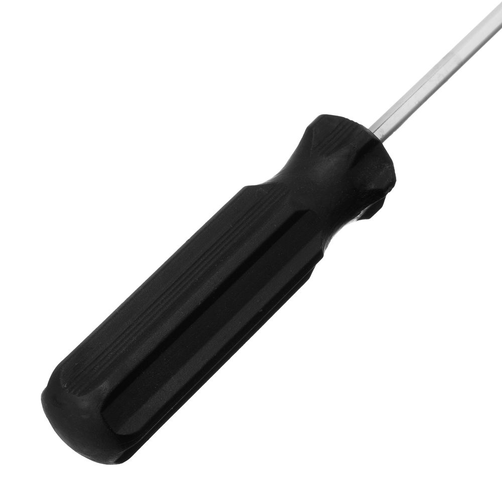 Отвертка SL4 х 75 мм, углеродистая сталь, черная пластиковая рукоятка Sparta