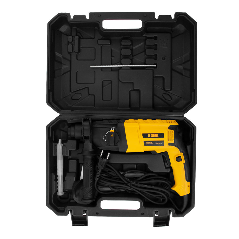 Перфоратор электрический RHH-600-22, SDS-plus, 600 Вт, 2,5 Дж, 2 реж. Denzel (26602)