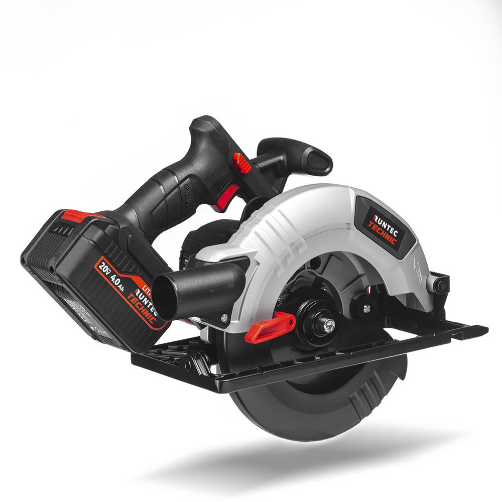 Пила циркулярная аккумуляторная TECHNIC 19030 мм, 20В, 24Ач, 1000Вт RUNTEC RT-CS1000T