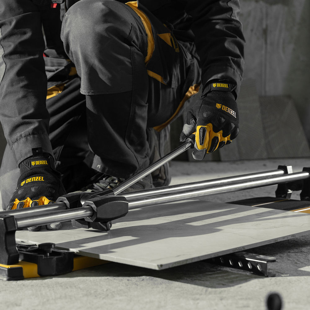 Плиткорез 800х14мм, цельнометал. напр., каретка на подш., стальная станина, рукоятка-пенал Denzel (877010)