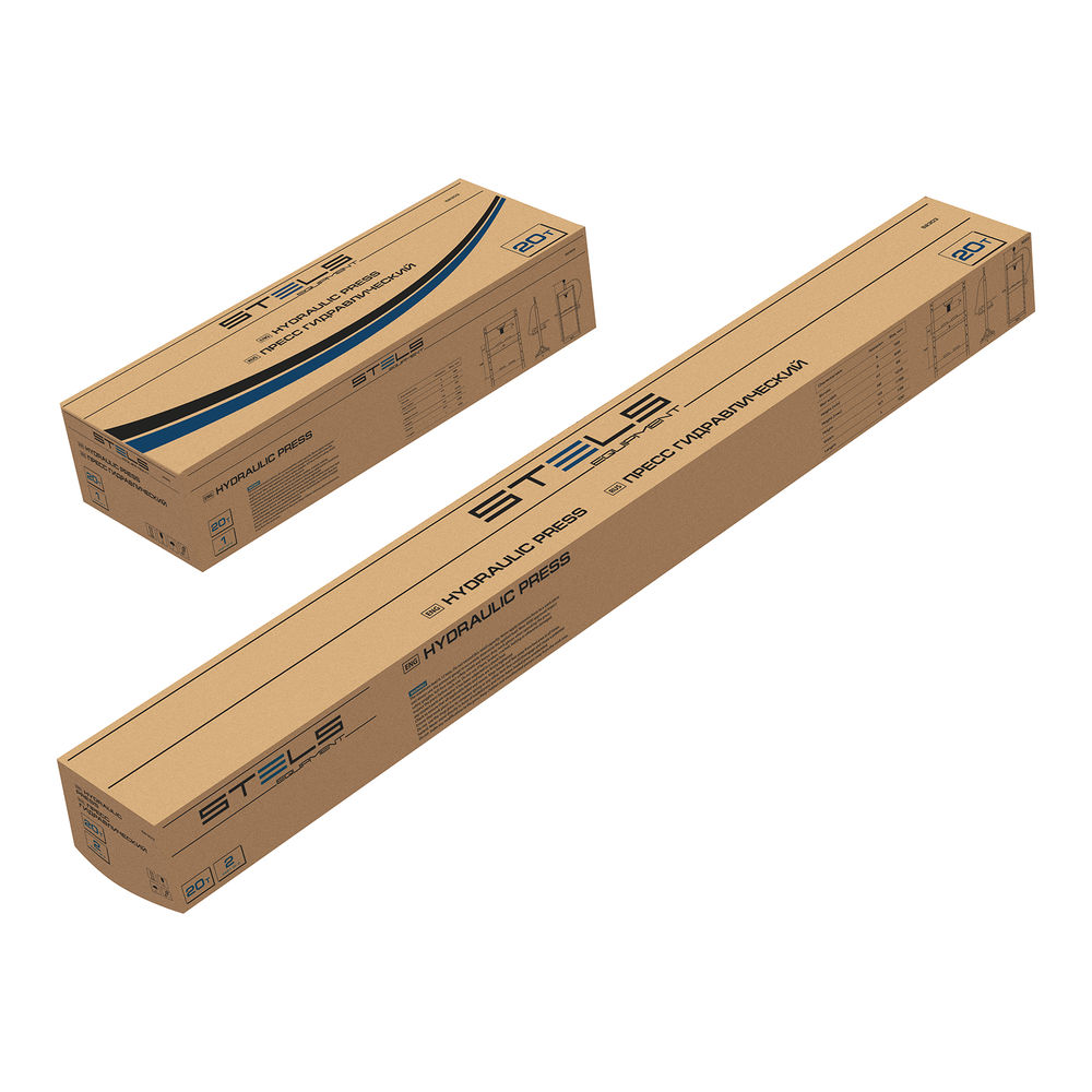 Пресс гидравлический с манометром, 20 т (комплект из 2 частей) Stels (52303)