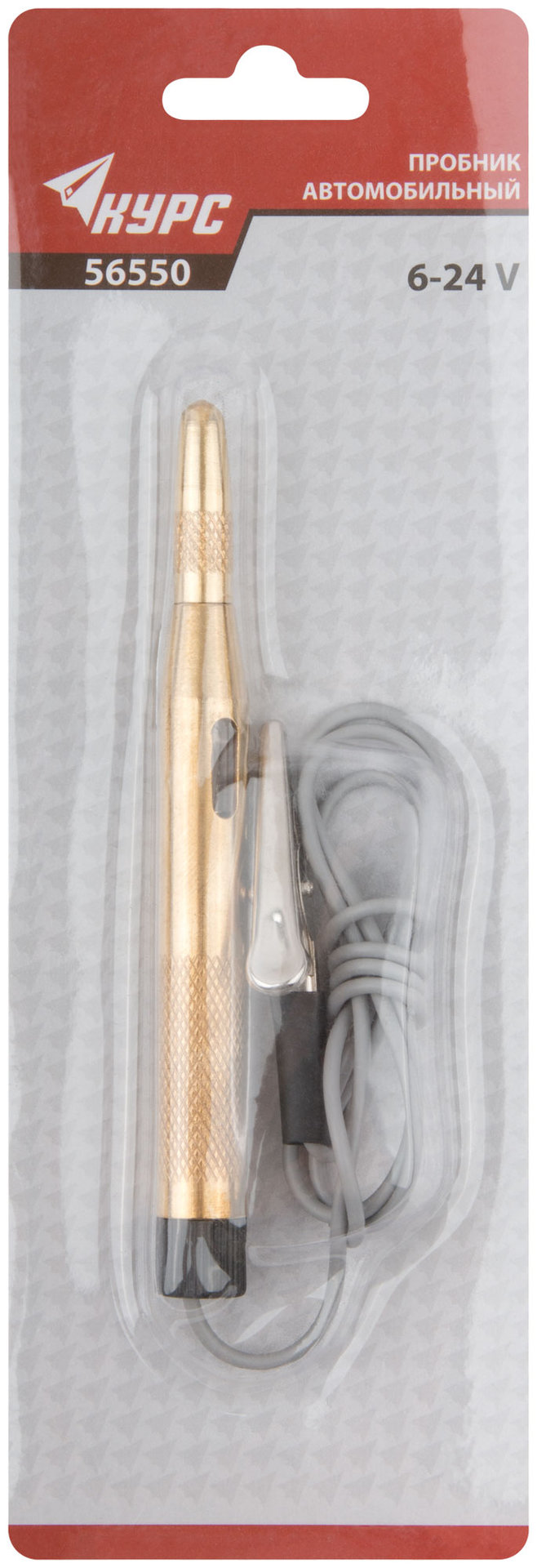 Пробник автомобильный, металлический корпус 6-24 В (56550)