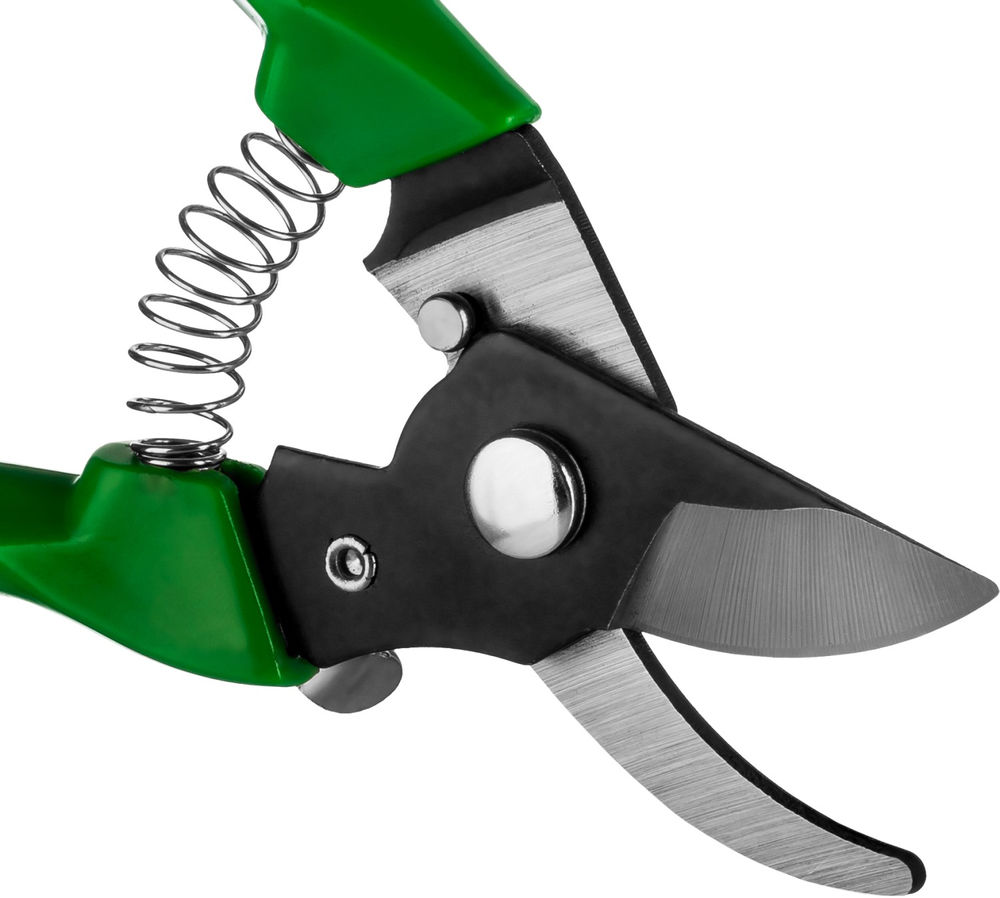 Компактный плоскостной секатор 180 мм, углеродистая сталь, оксидированное покрытие, пластиковые рукоятки РОСТОК PC-71 423015