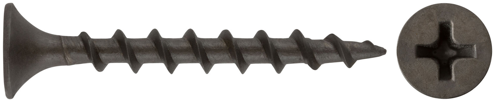 Саморезы черные по гипроку к дереву 3,5 х 32 (фасовка 25шт) (22032-2)