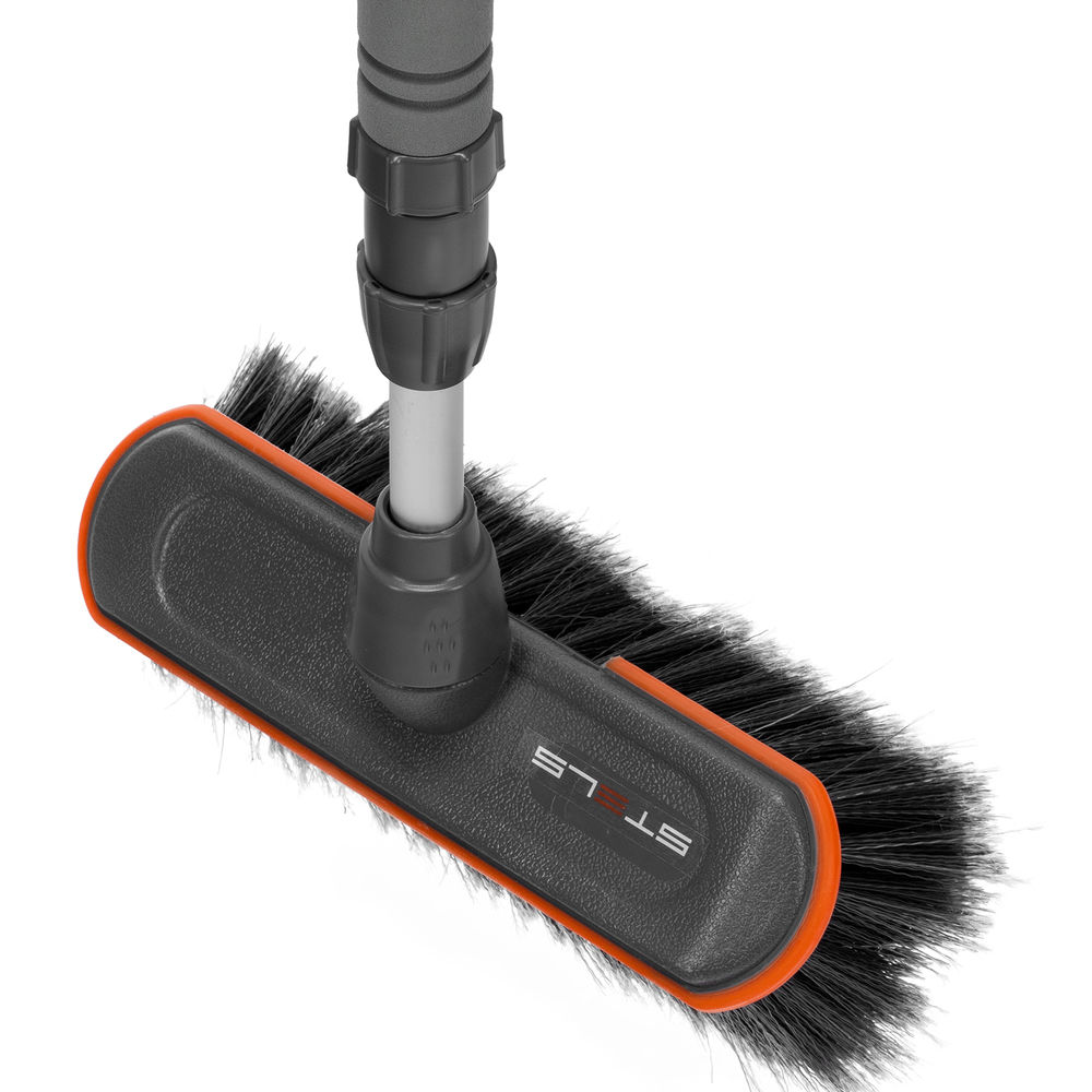 Щетка с подачей воды, телескоп. 2 части (щетка, ручка телескопическая) Stels (55227)