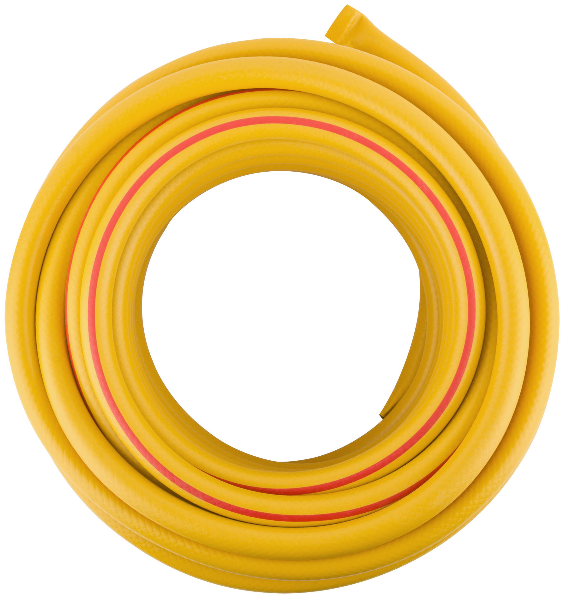 Шланг поливочный трехслойный армированный, желтый 3/4 х 2,2 мм х 25 м (76318)
