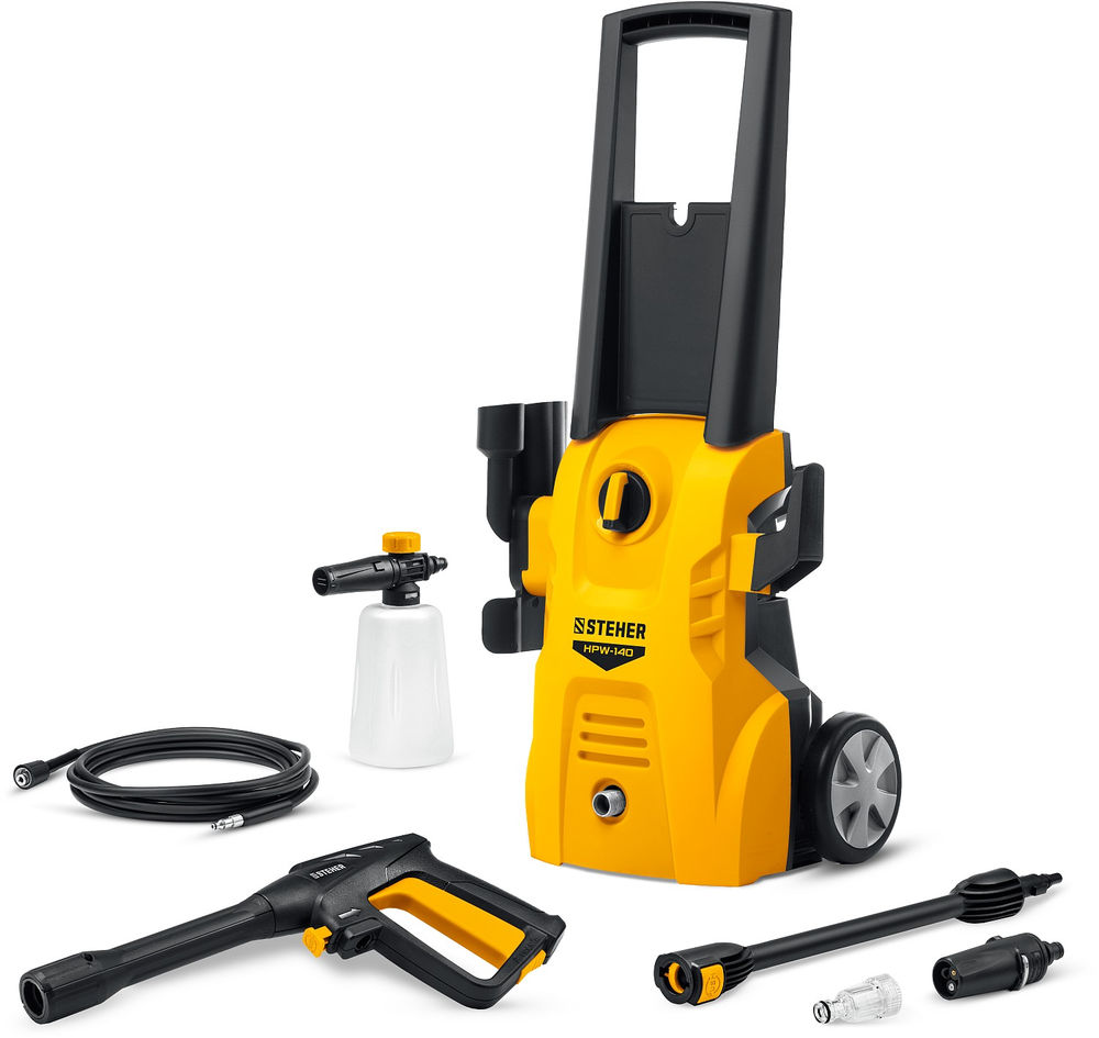 Мойка высокого давления 140 Атм, 1700 Вт, пистолет G-180 STEHER HPW-140