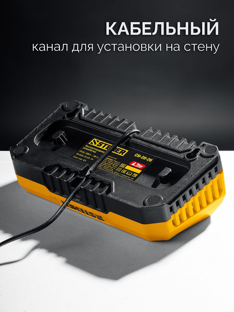 Зарядное устройство для LMS АКБ 20 В, 2 порта, 2 х 3 А STEHER CH-20-26