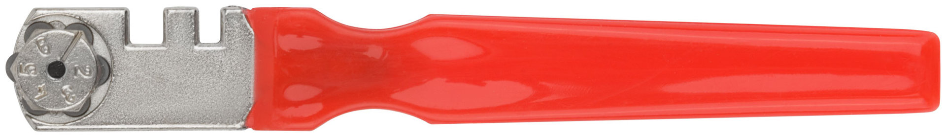 Стеклорез роликовый, 6 роликов, пластиковая ручка (16903)