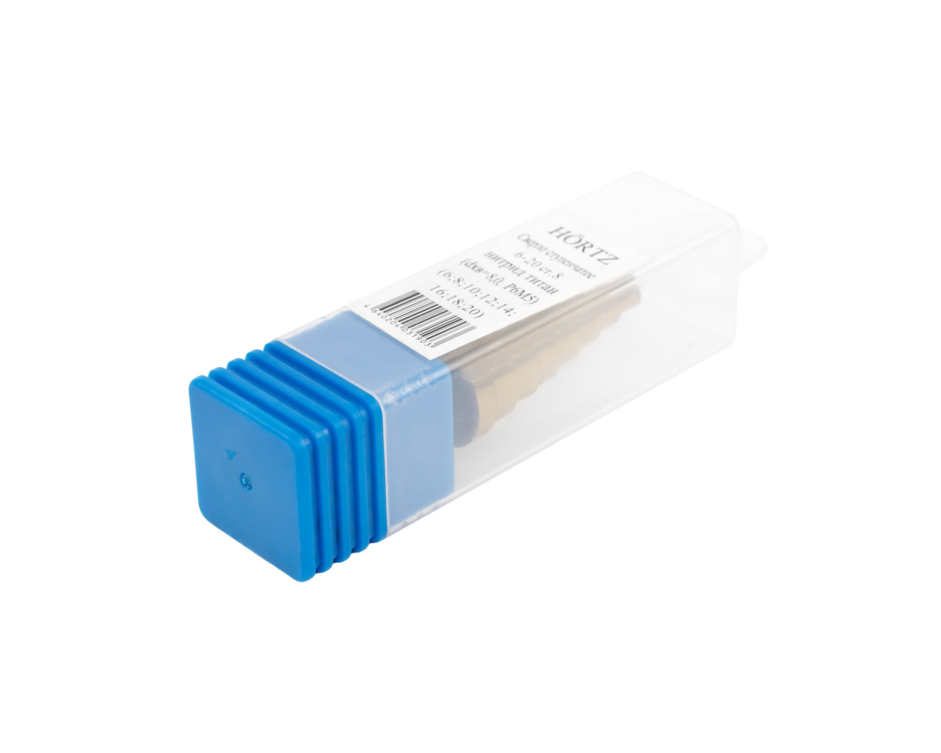 Сверло ступенчатое 6-20 ст.8 нитрид титан (dхв=8,0, Р6М5) (6;8;10;12;14;16;18;20) HORTZ