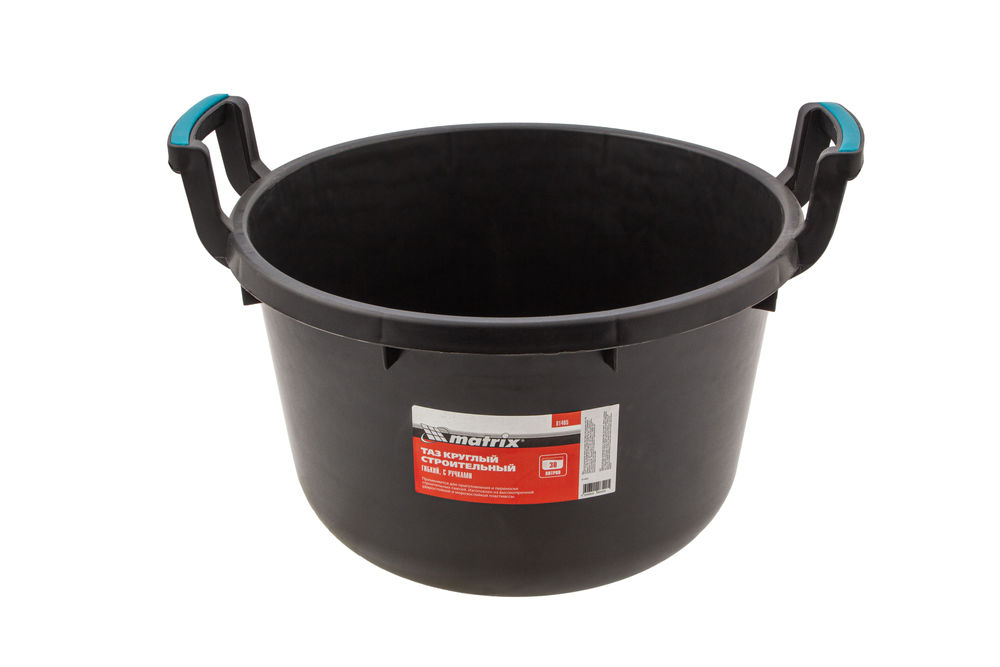 Таз круглый строительный гибкий с ручками, 30 л Matrix (81465)