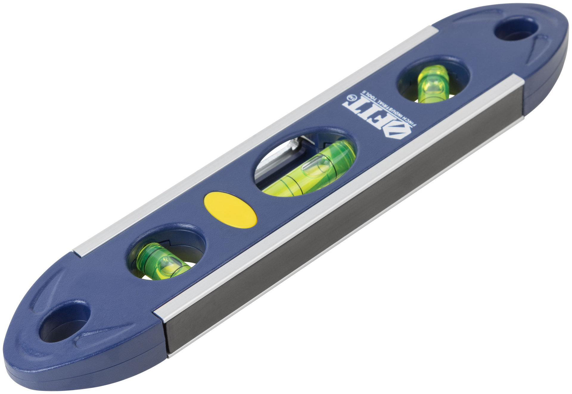 Уровень Торпедо пластиковый, 3 глазка, магнитный, с алюминиевой рамкой, Профи 230 мм (18604)