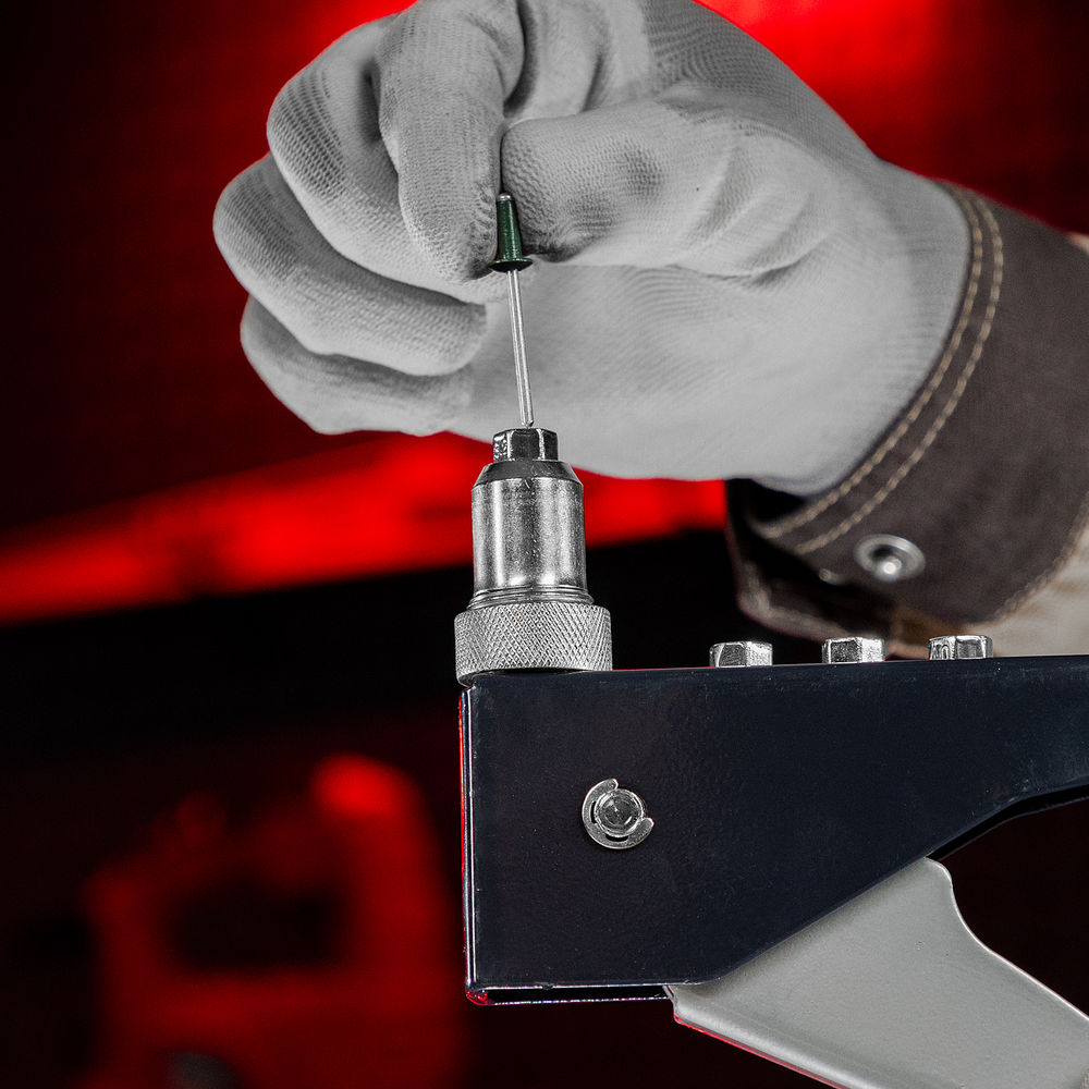 Заклепочник, 250 мм, переставной 0-90 градусов, заклепки 2.4-3.2-4.0-4.8 мм Матрикс (40527)