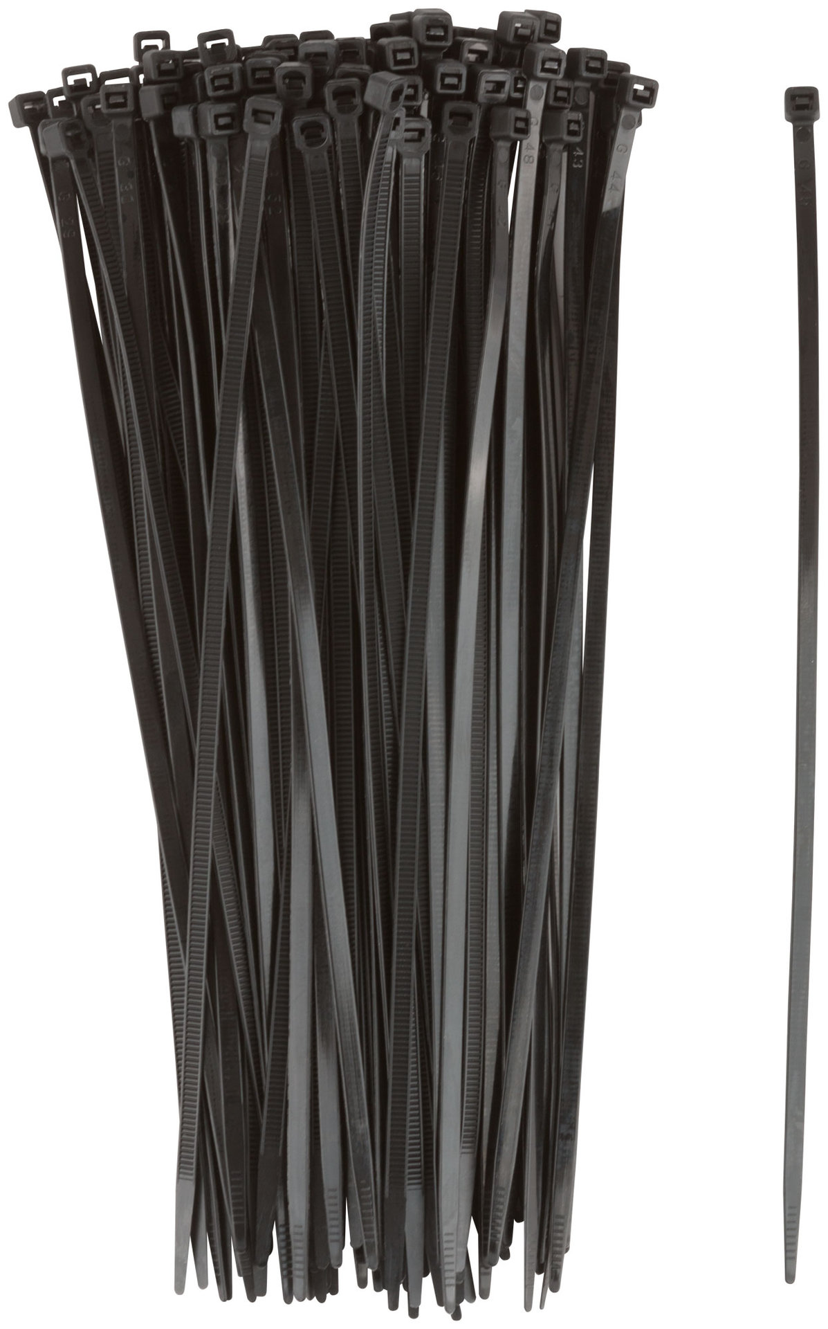 Хомуты нейлоновые для проводов, черные 100 шт., 4,8х250 мм (60355)