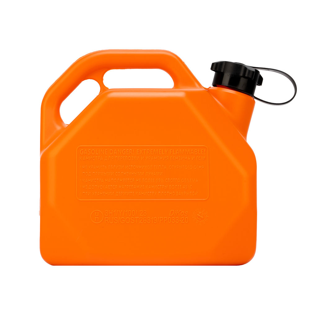 Канистра для ГСМ, пластиковая, со скошенными углами, 5 литров Stels (53110)