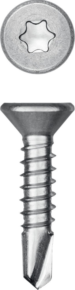 Саморез нержавеющий 16?4.2 мм DS-C А2 сверло потайная головка ТХ20 500 шт KRAFTOOL 300932-42-016