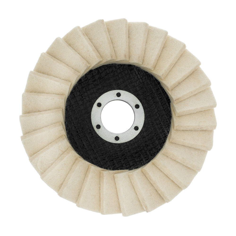 Круг полировальный лепестковый из натурального войлока 125 х 22.2 мм Matrix (75934)