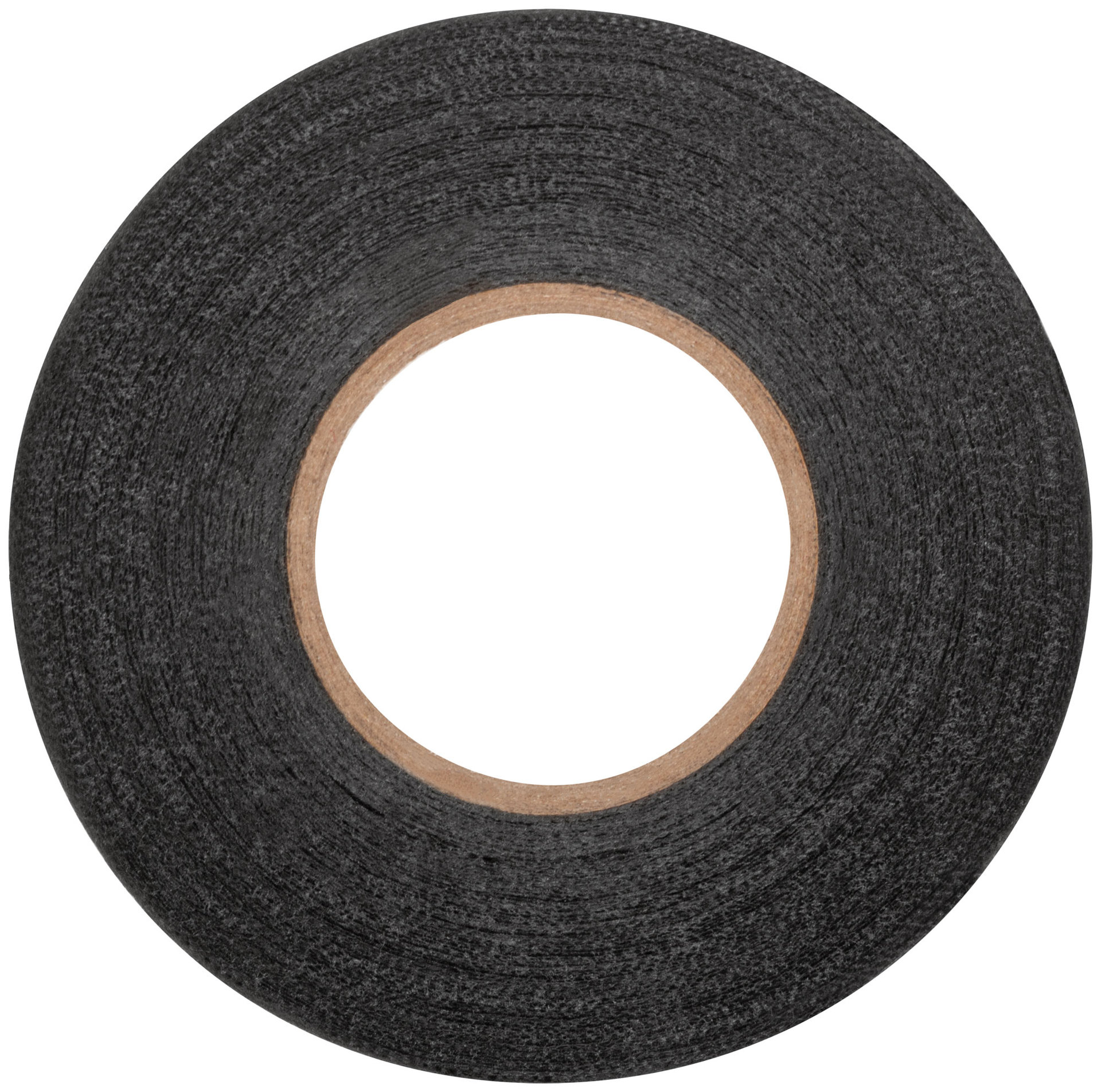 Лента тканевая на флисовой основе ( ПЭТ ) 19 мм х 0,3 мм х 15 м ( черная ) (11038)