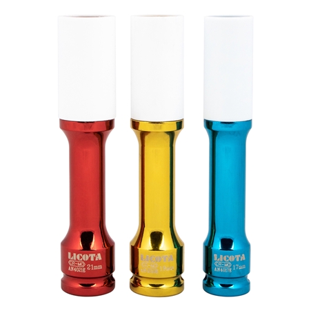 Набор ударных головок глубоких тонкостенных с удлинителем 6пр. 17, 19, 21 мм в кейсе 1/2 Licota ASA-10005