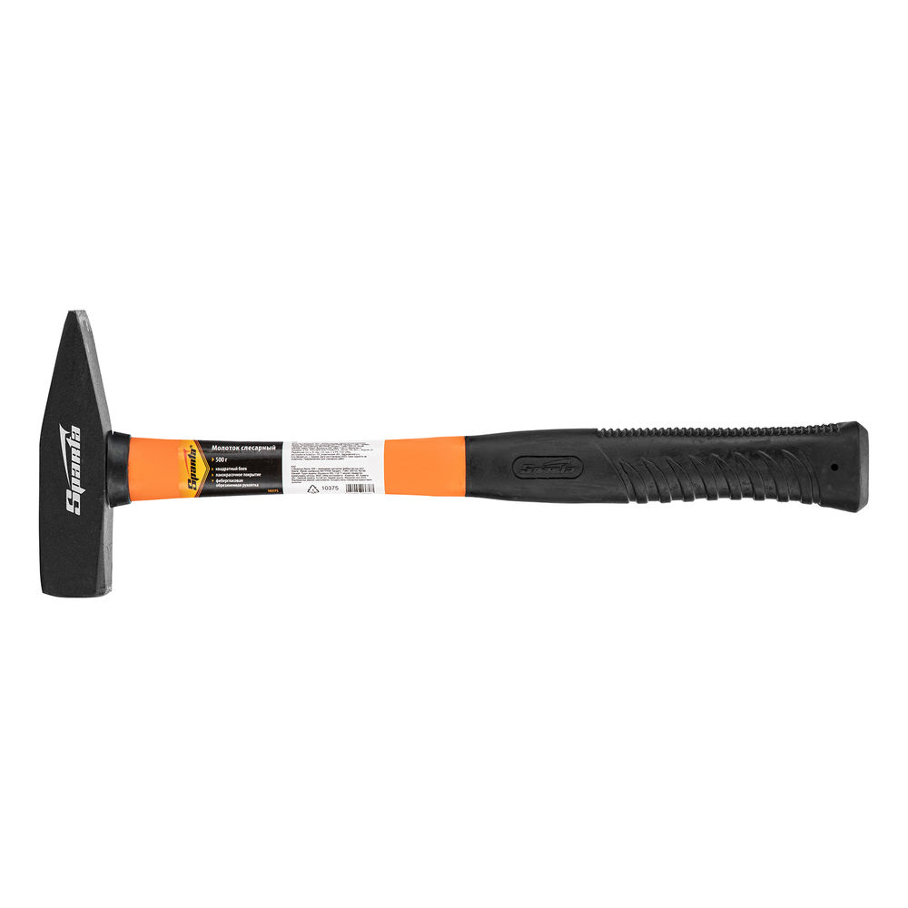 Молоток слесарный, 500 г, фибергласовая обрезиненная рукоятка Sparta (10375)