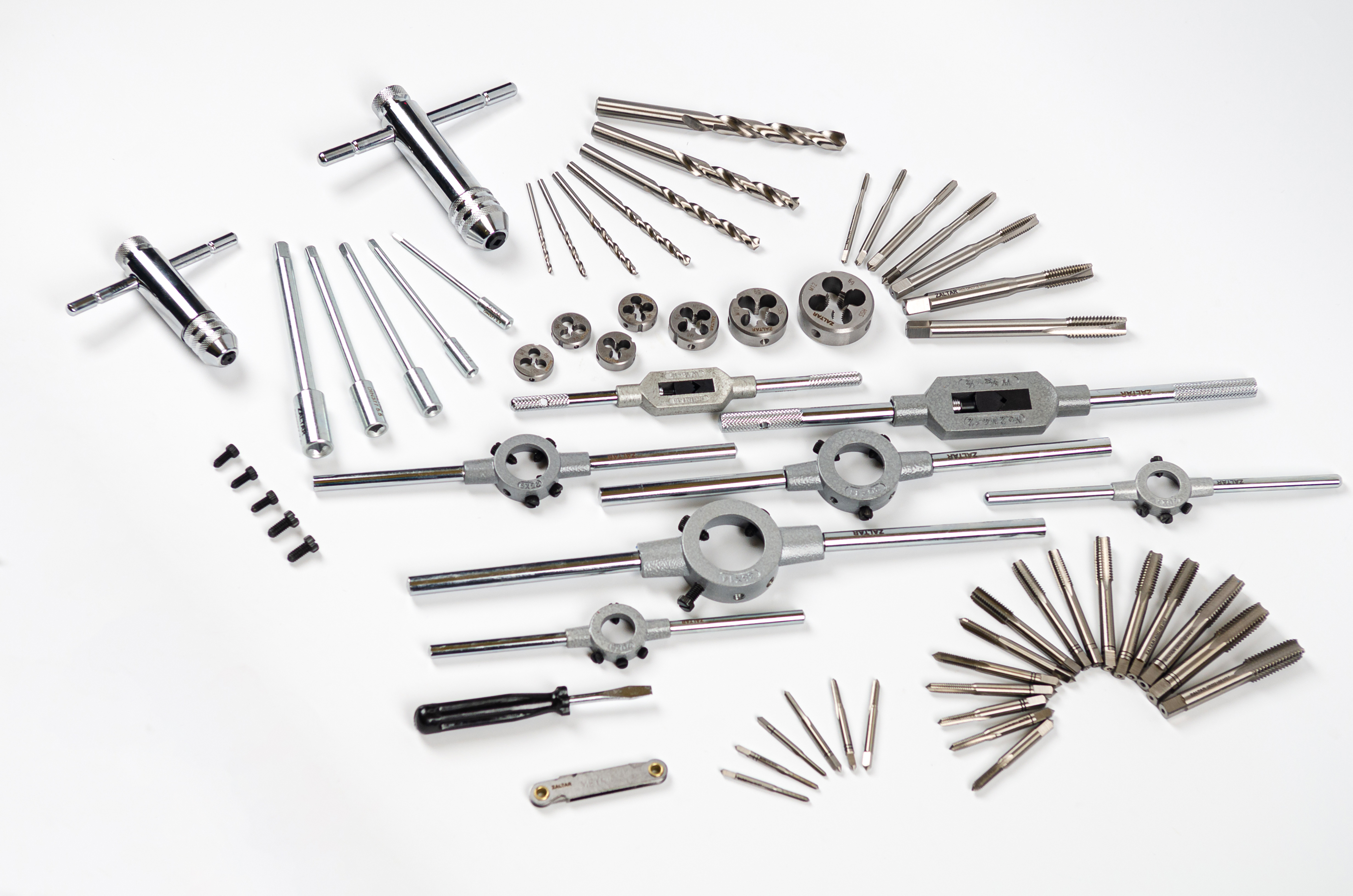 Набор резьбонарезного инструмента KH46S HSS, 58 пр., M3-M4-M5-M6-M8-M10-M12 (ZA-450000)