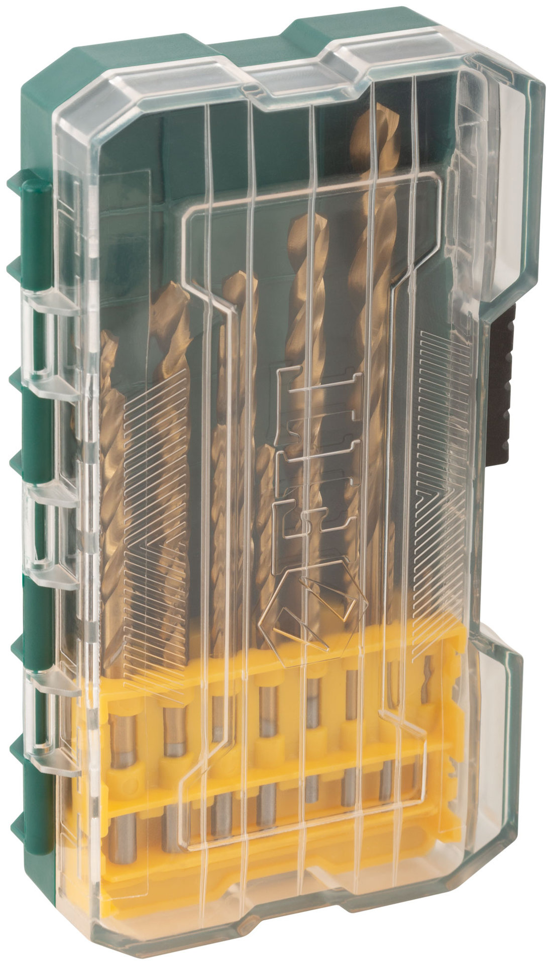 Набор сверл HSS по металлу, титановое покрытие, 13 шт. (1,5-2-2,5-3-3,2-3,5-4-4,5-5-5,5-6-6,5-8 мм) (34216)