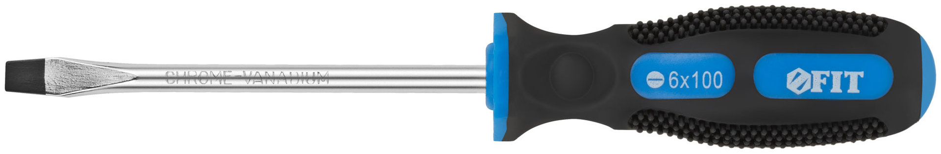 Отвертка Универсал, CrV сталь, прорезиненная ручка 6х100 мм SL (55144)