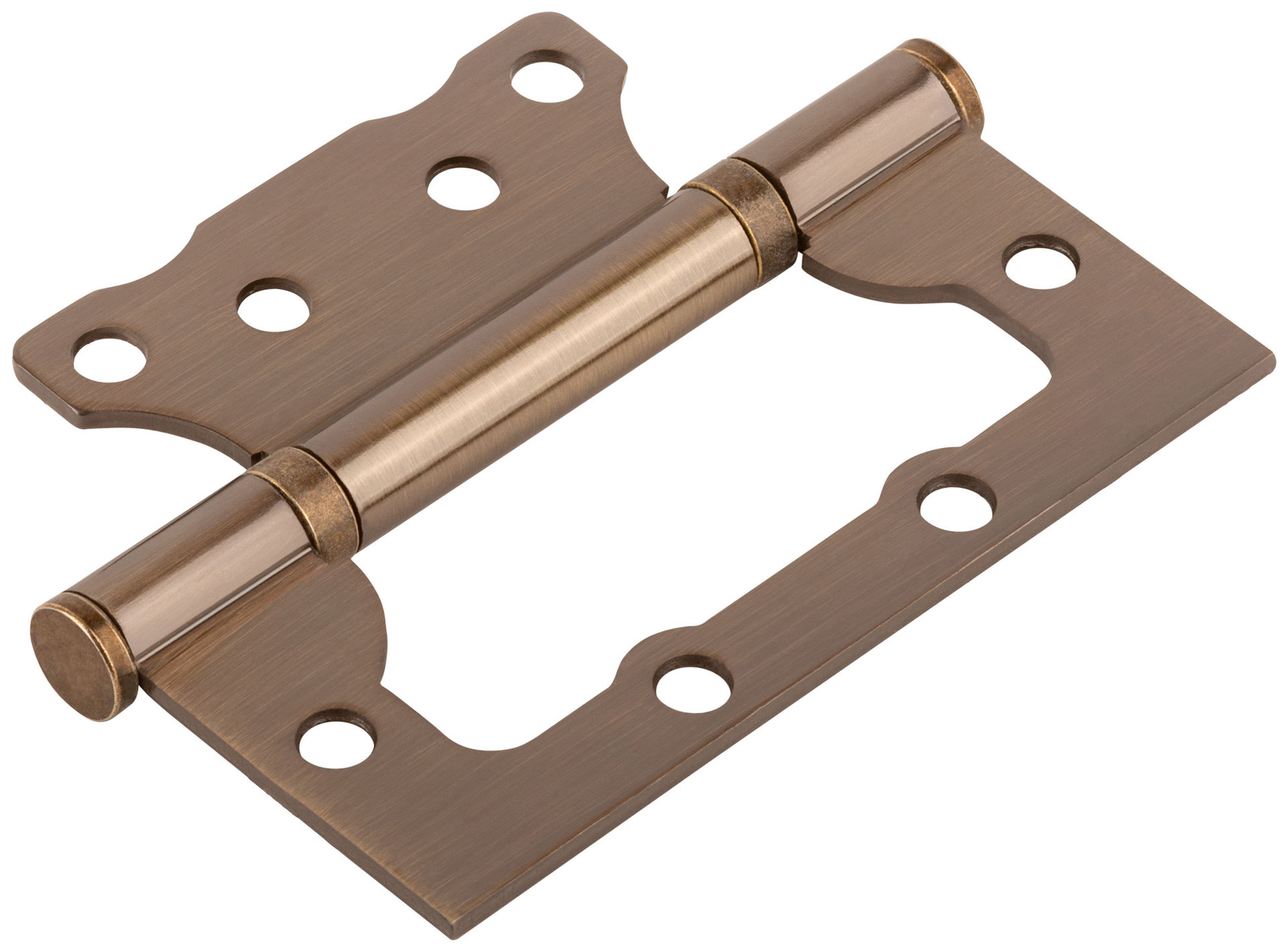 Петля дверная универсальная (без врезки) Стандарт 100х75х2,5 мм старая бронза (2ВВ - АВ) (66311)