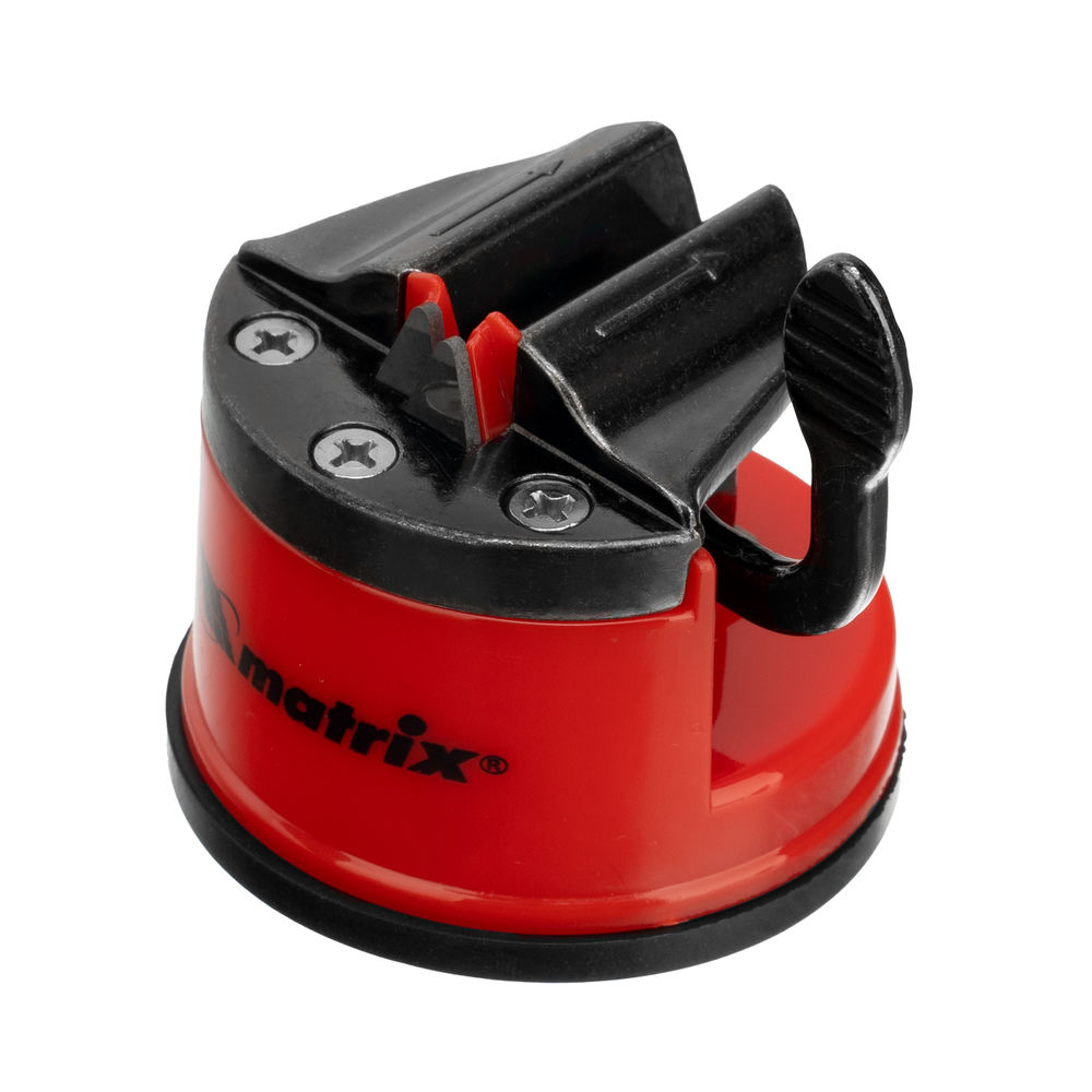 Приспособление для затачивания ножей любого типа, метал. направляющая, крепление на присоске Matrix (79104)