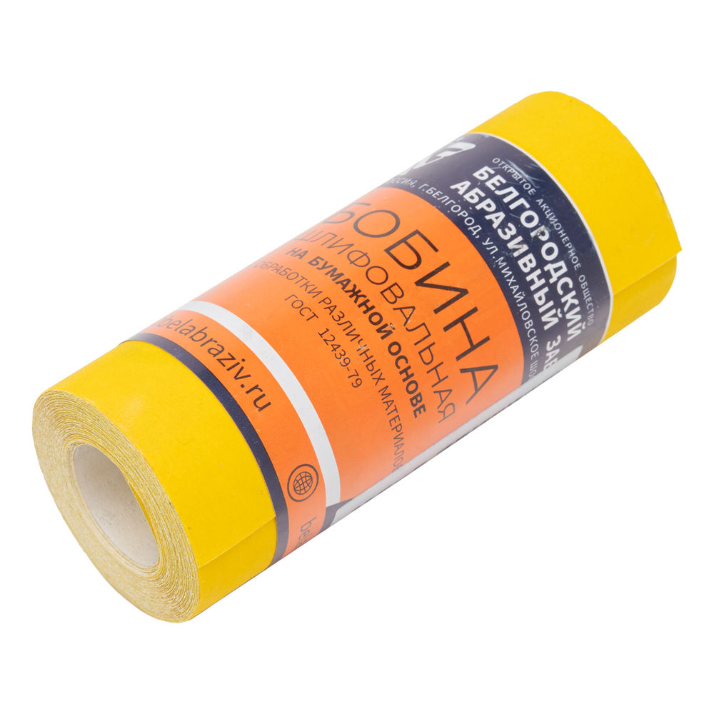 Шкурка на бумажной основе, LP41C, зернистость Р 320, мини-рулон 115 мм х 5 м, БАЗ (75636)