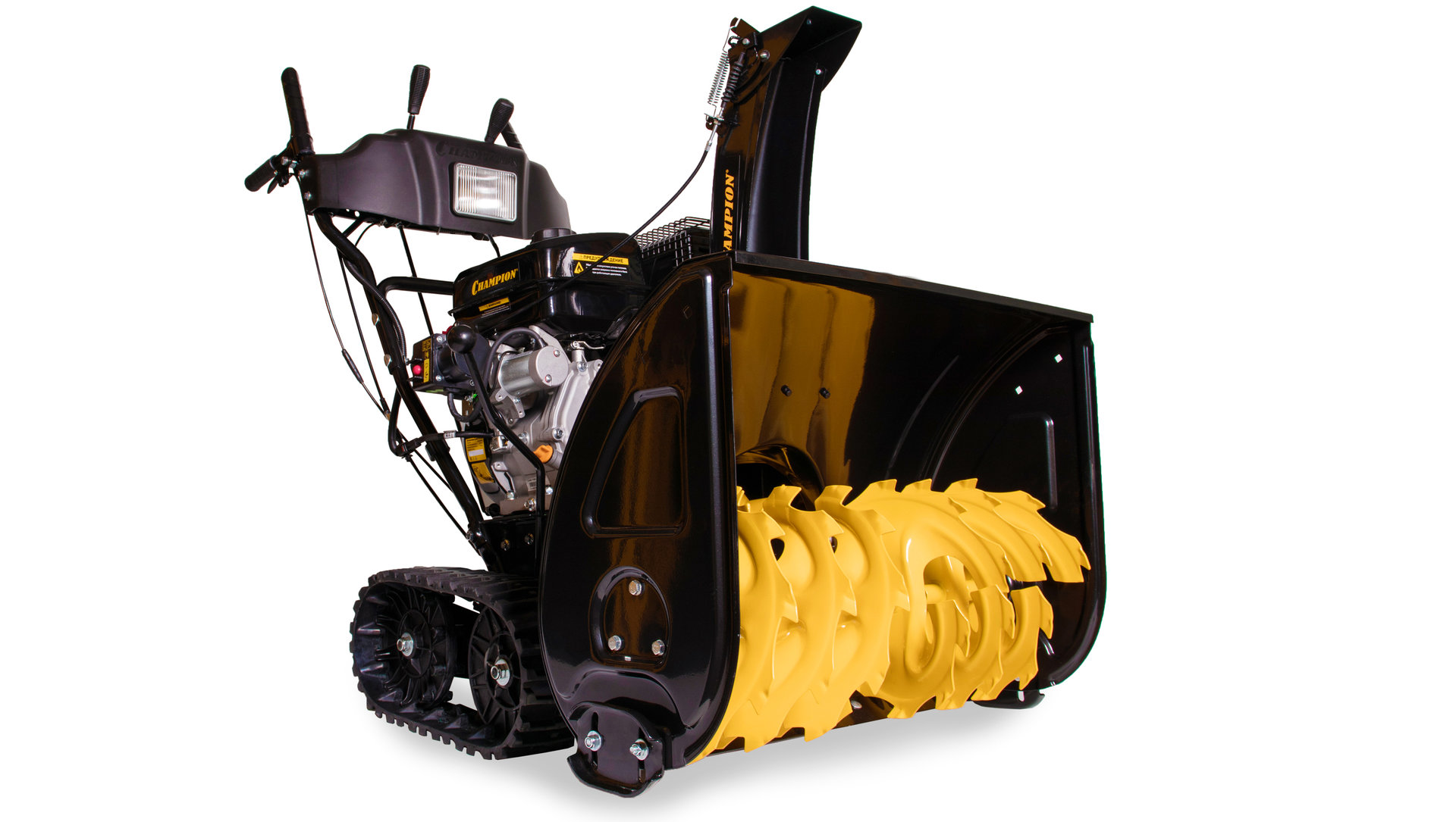 Снегоотбрасыватель CHAMPION STT1170E ( PRO, 11лс70см6F/2Rгусеницы 6.5л 121кг эл.стартер,фара,обогрев (STT1170E)