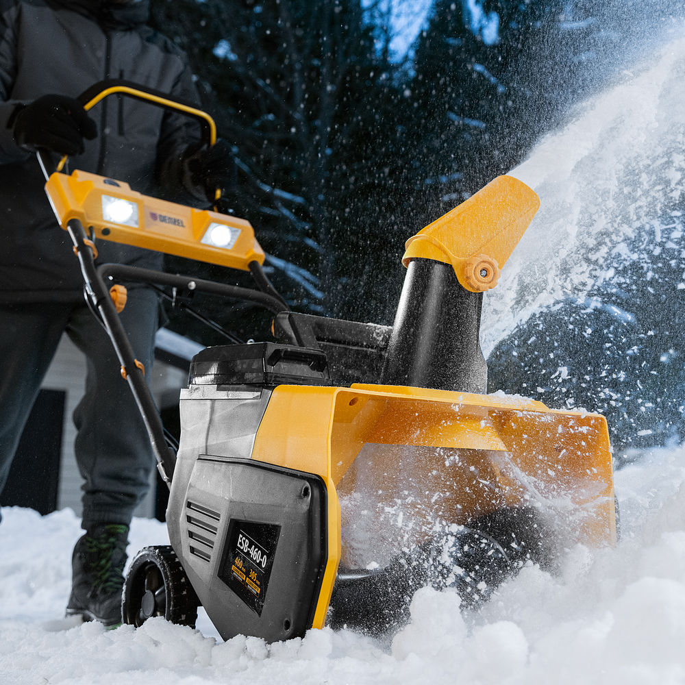 Снегоуборочная машина аккумуляторная, ESB-460-0, Li-Ion, 36В Denzel (97636)