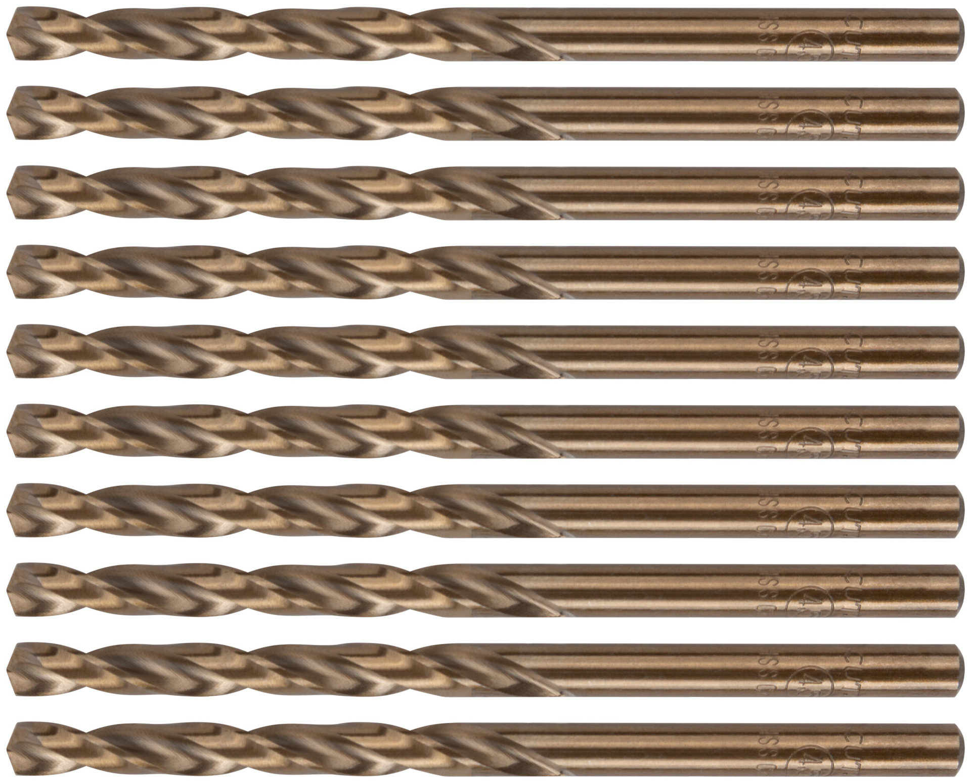 Сверло по металлу Cutop Profi с кобальтом 5%, 4,5 x 80 мм (10 шт) (48-45-10)