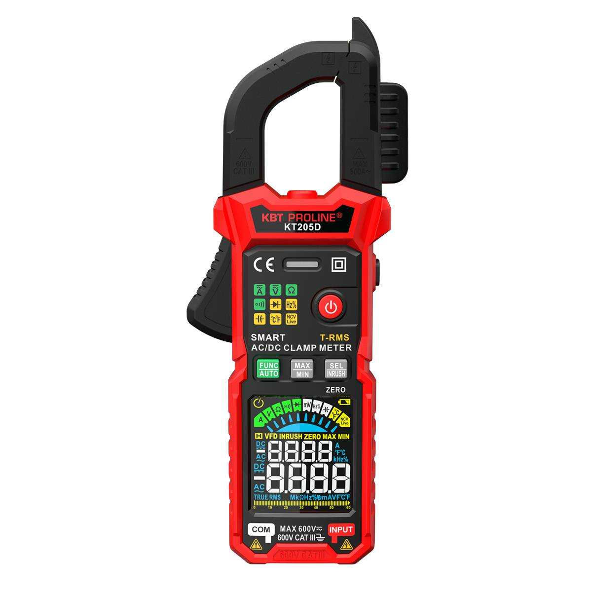 Токовые клещи цифровые КТ 205D серия PROLINE (КВТ) (90386)