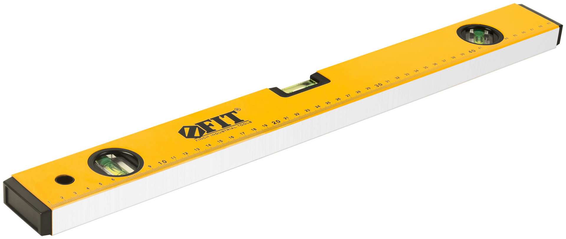 Уровень Стайл, 3 глазка, желтый усиленный корпус, фрезер. рабочая грань, шкала, Профи 500 мм (18205)