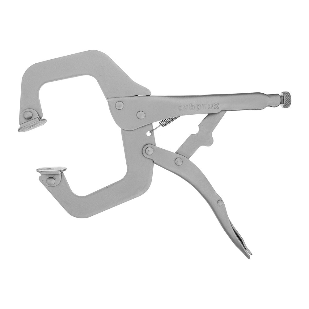 Зажим ручной, увеличенный захват, подвижные губки, 270 мм Сибртех (18426)