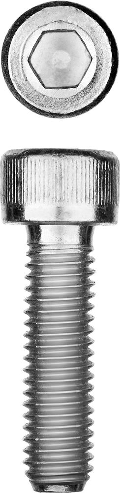 Винт с внутренним шестигранником М8?25 мм DIN 912 кл. пр. 8.8 цинк 5 кг Профессионал ЗУБР 30318-08-025