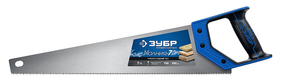 Ножовка универсальная Молния-7, 500 мм, 7 TPI ЗУБР Профессионал 1537-50_z02