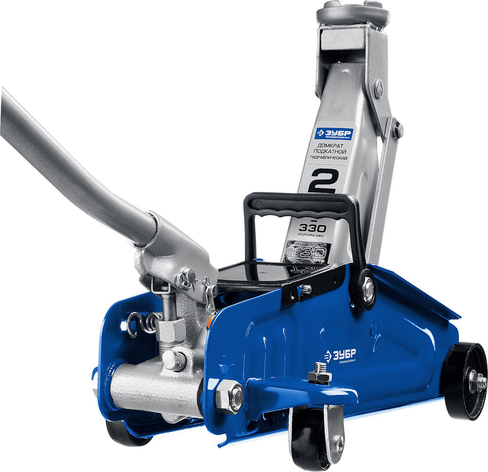 Подкатной гидравлический домкрат 2 т 135 - 330 мм Профессионал ЗУБР Т-30 43053-2