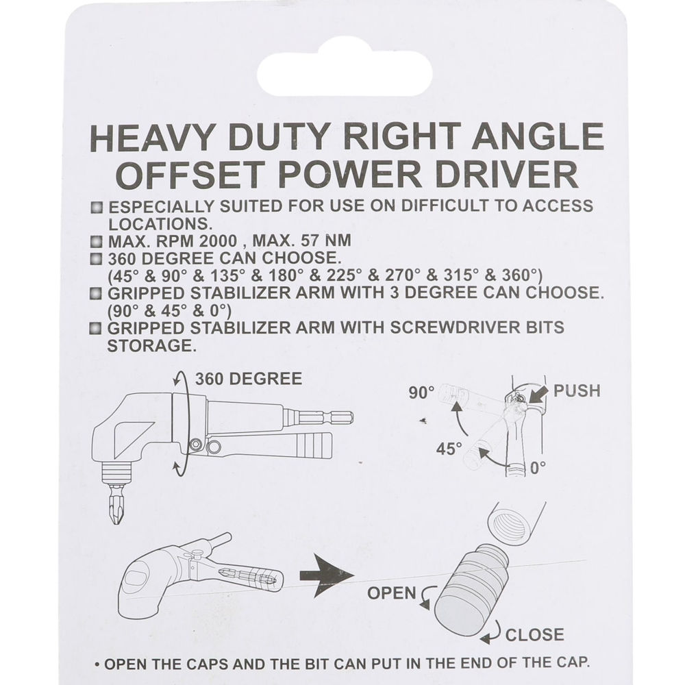 Держатель для бит 1/4 угловой усиленный, Licota, BAD2001